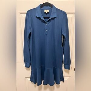 Tuckernuck Pique May Long Sleeve Polo Dress Size S